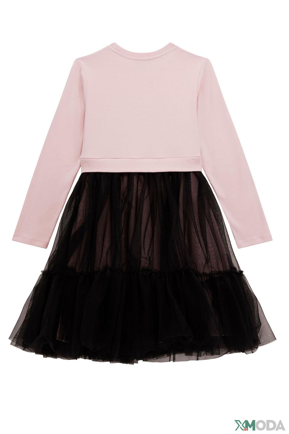 Платье Guess дев. с логотипом и юбкой-фатином