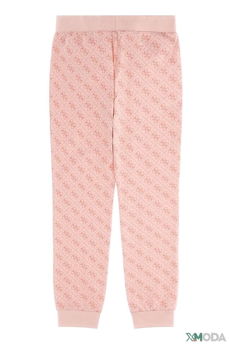 Джинсы Guess дев. с принтом розовый