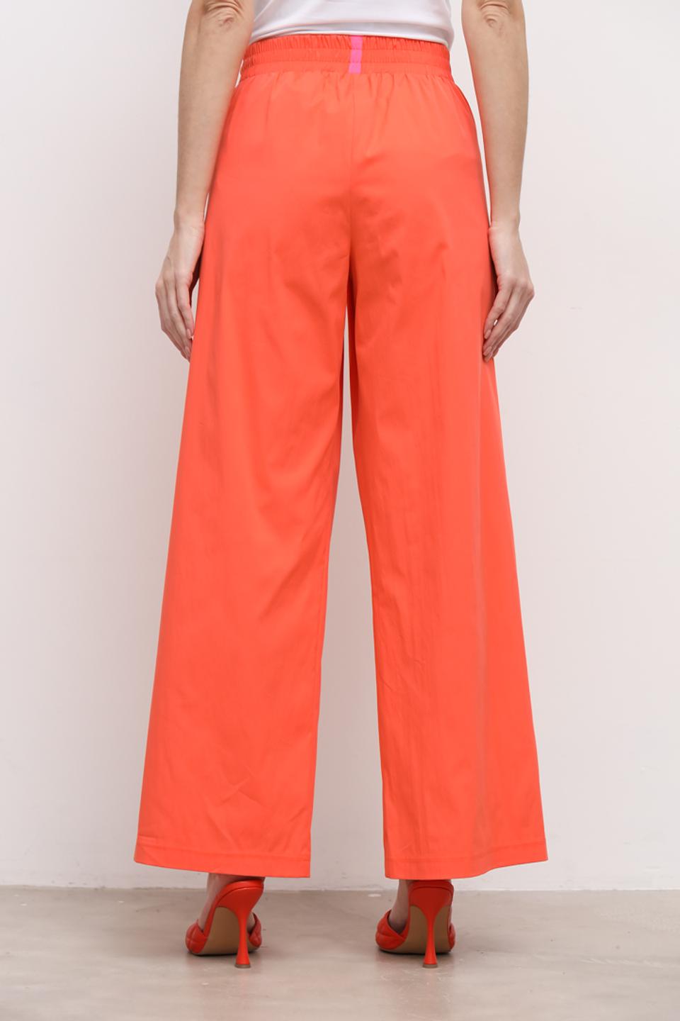 Брюки палаццо You Just White оранжевые