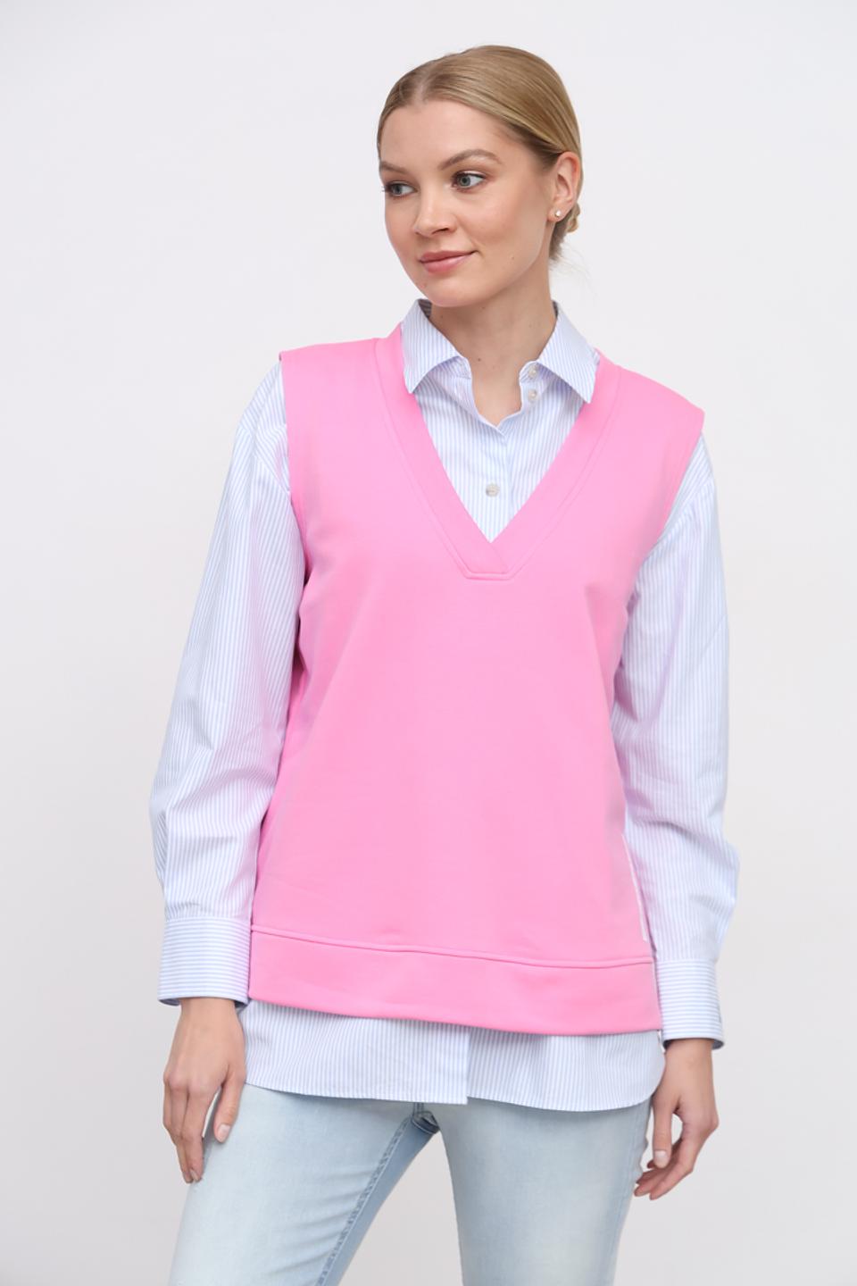 Жилет You Just White розовый