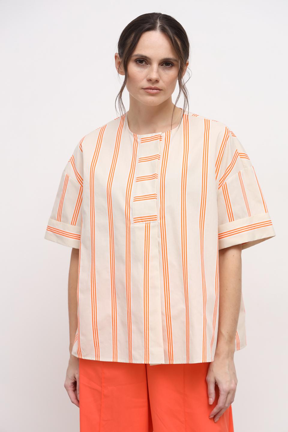 Блуза You Just White в полоску