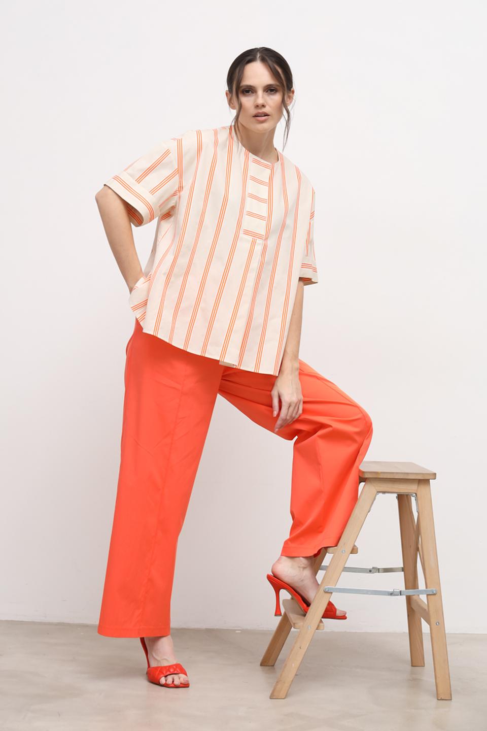 Блуза You Just White в полоску