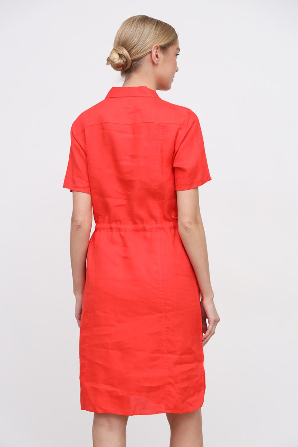 Платье Lebek алое льняное