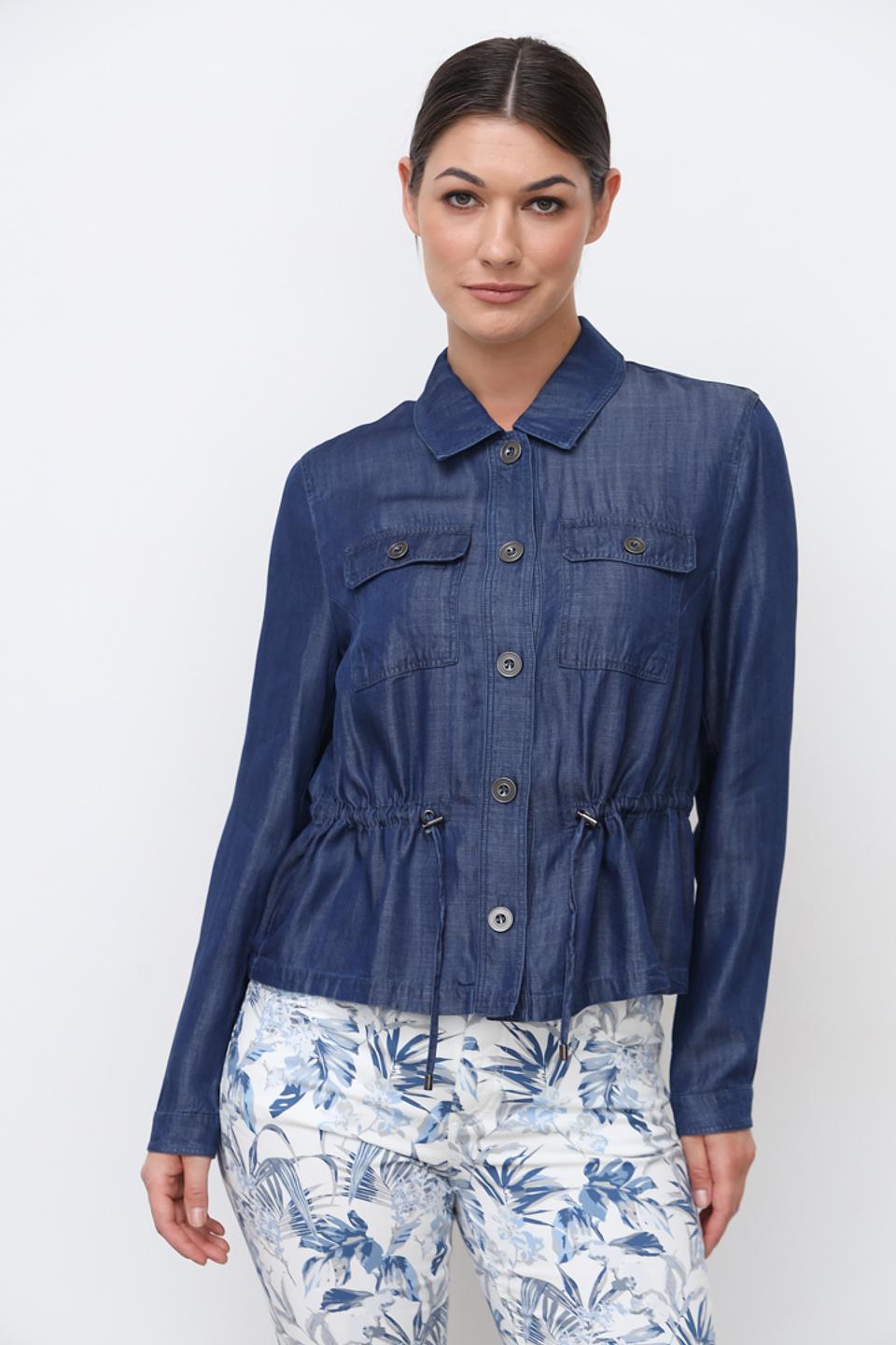 Жакет Lebek джинсовый синий