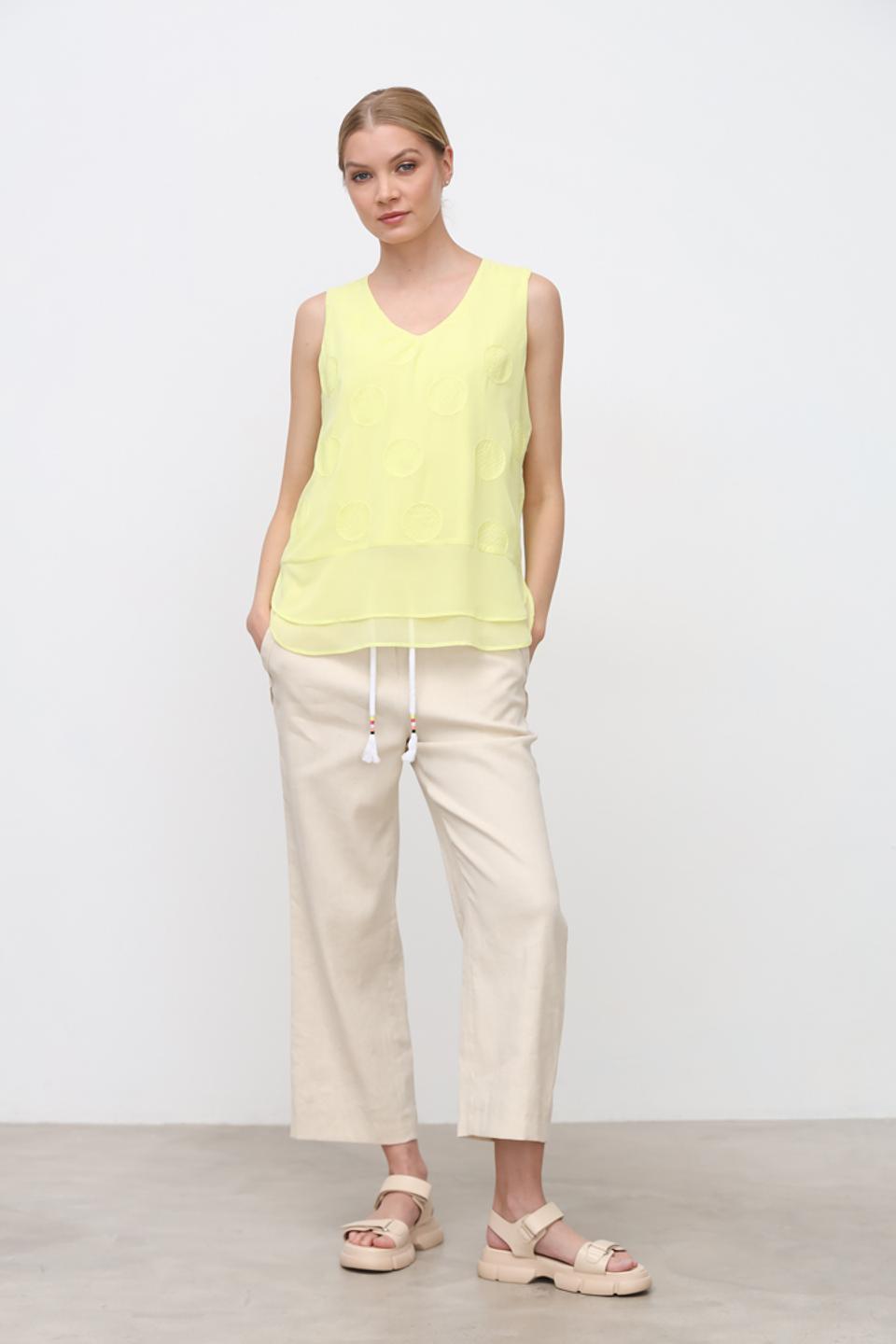 Топ SE Stenau с кругами жёлтый