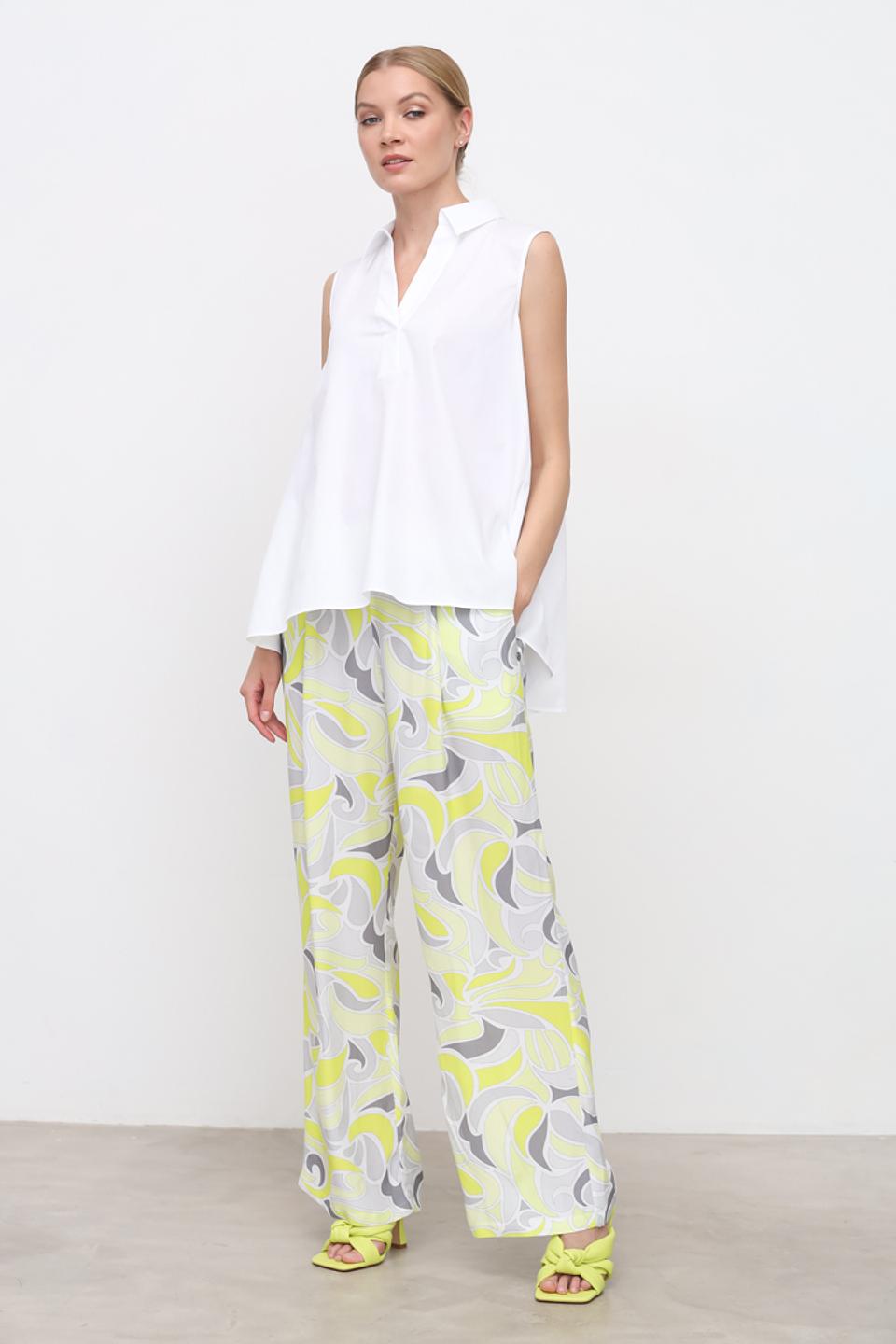 Топ You Just White с воротником белый