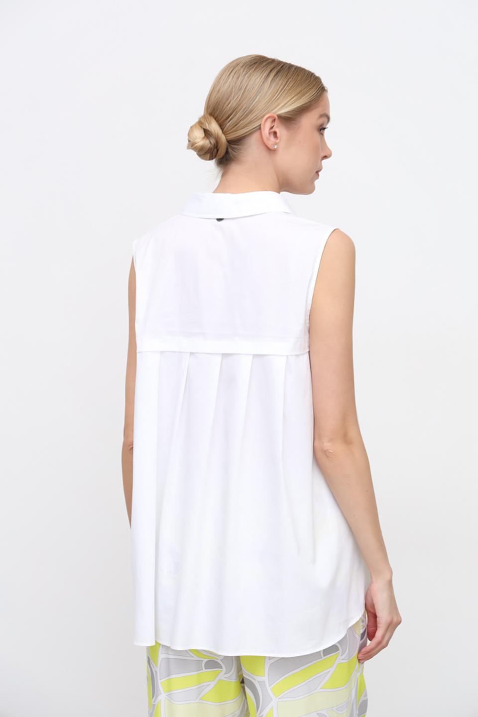 Топ You Just White с воротником белый