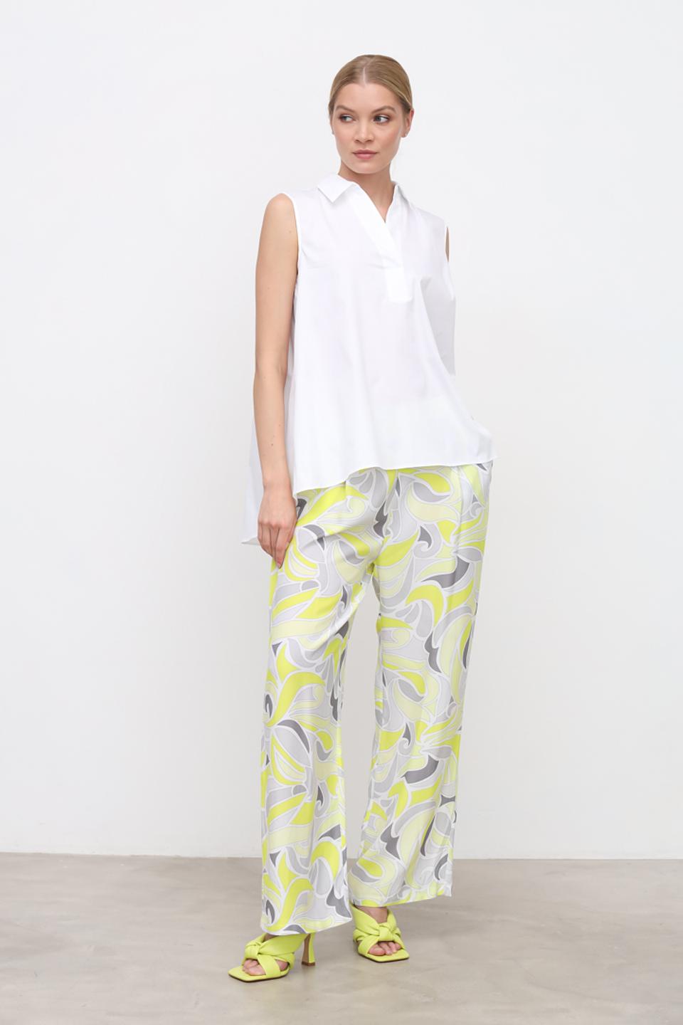 Брюки You Just White с принтом