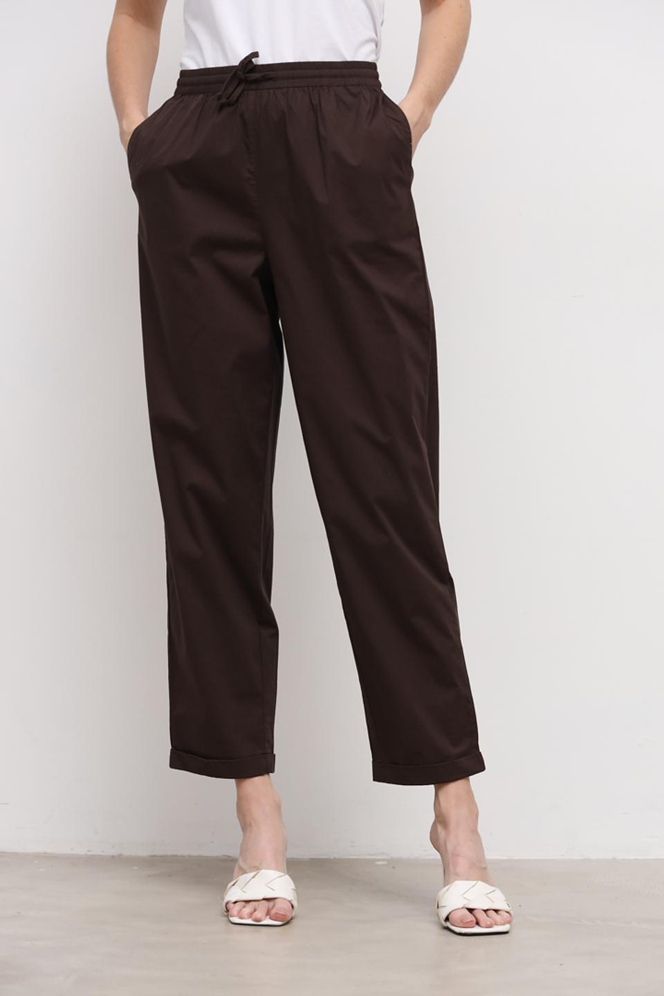 Брюки кюлоты Oui коричневые