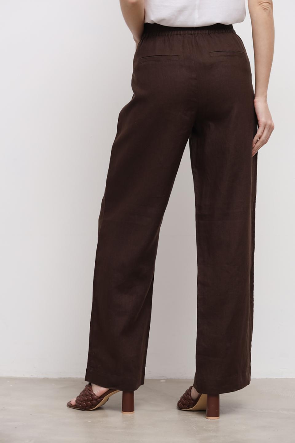 Брюки Oui широкие коричневые