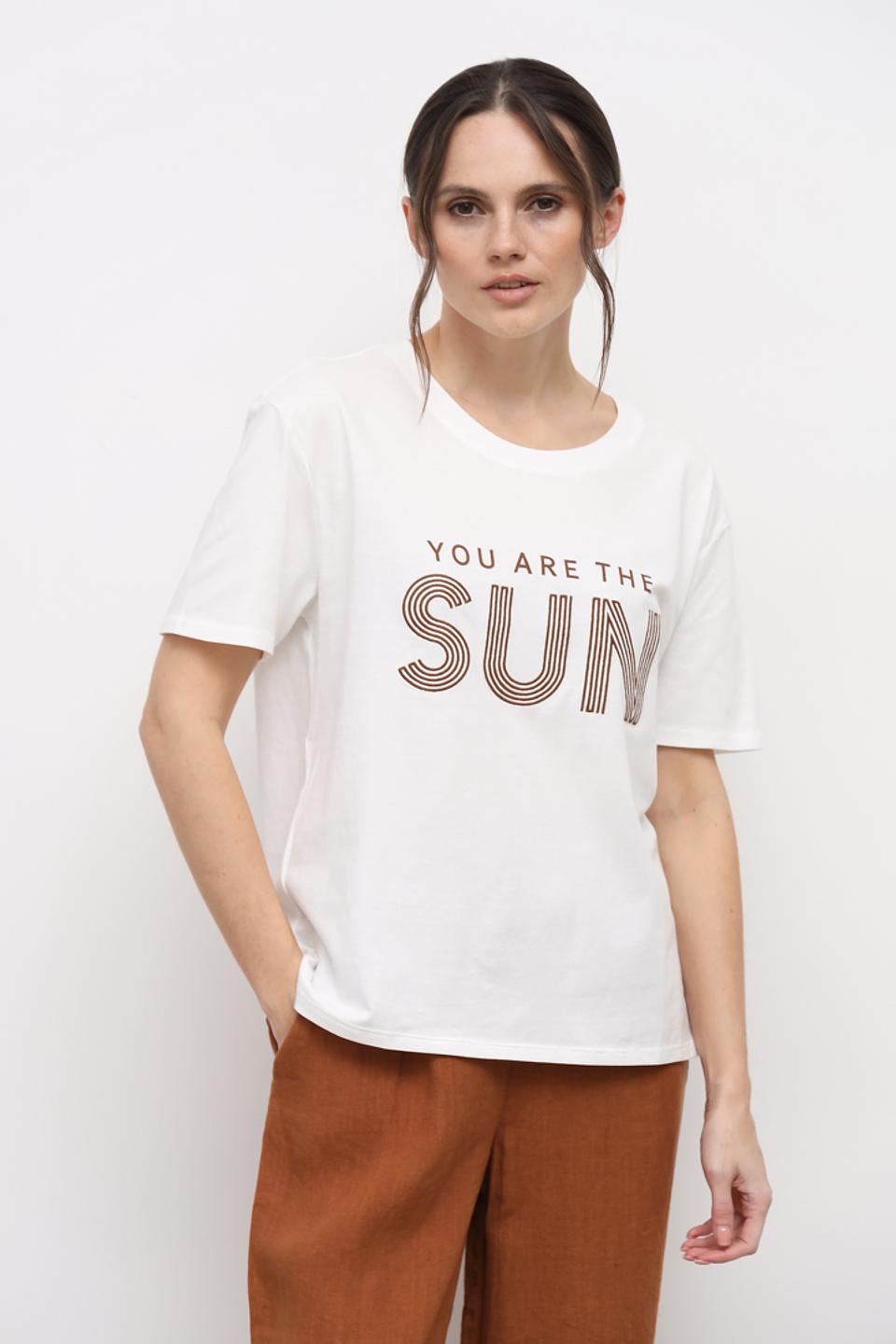 Футболка Oui с принтом белый