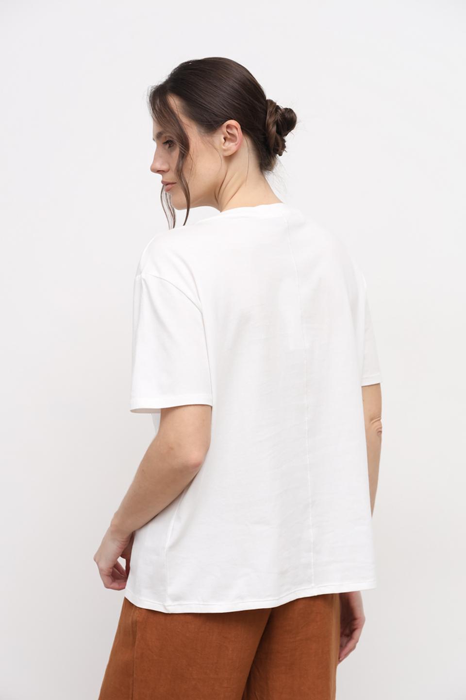 Футболка Oui с принтом белый