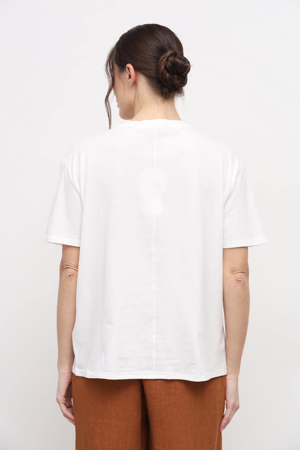 Футболка Oui с принтом белый