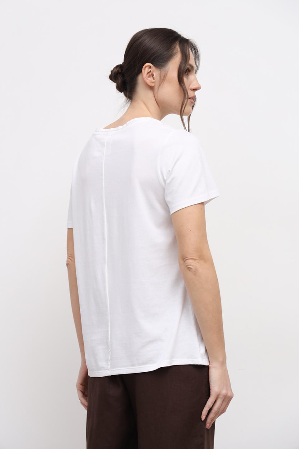 Футболка Oui с принтом белая