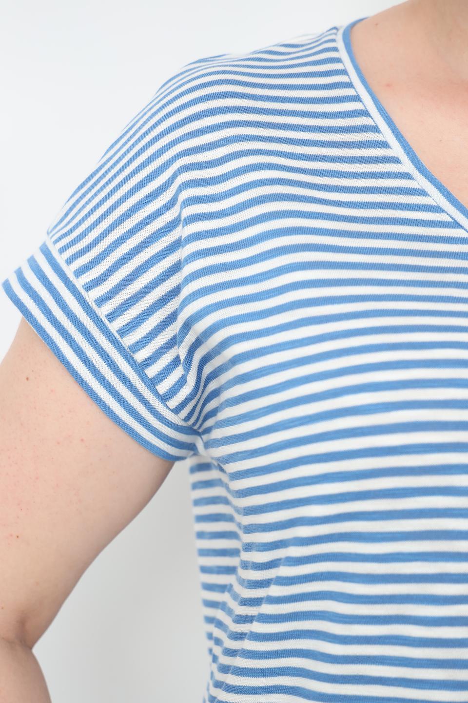 Футболка Frapp в полоску голубую