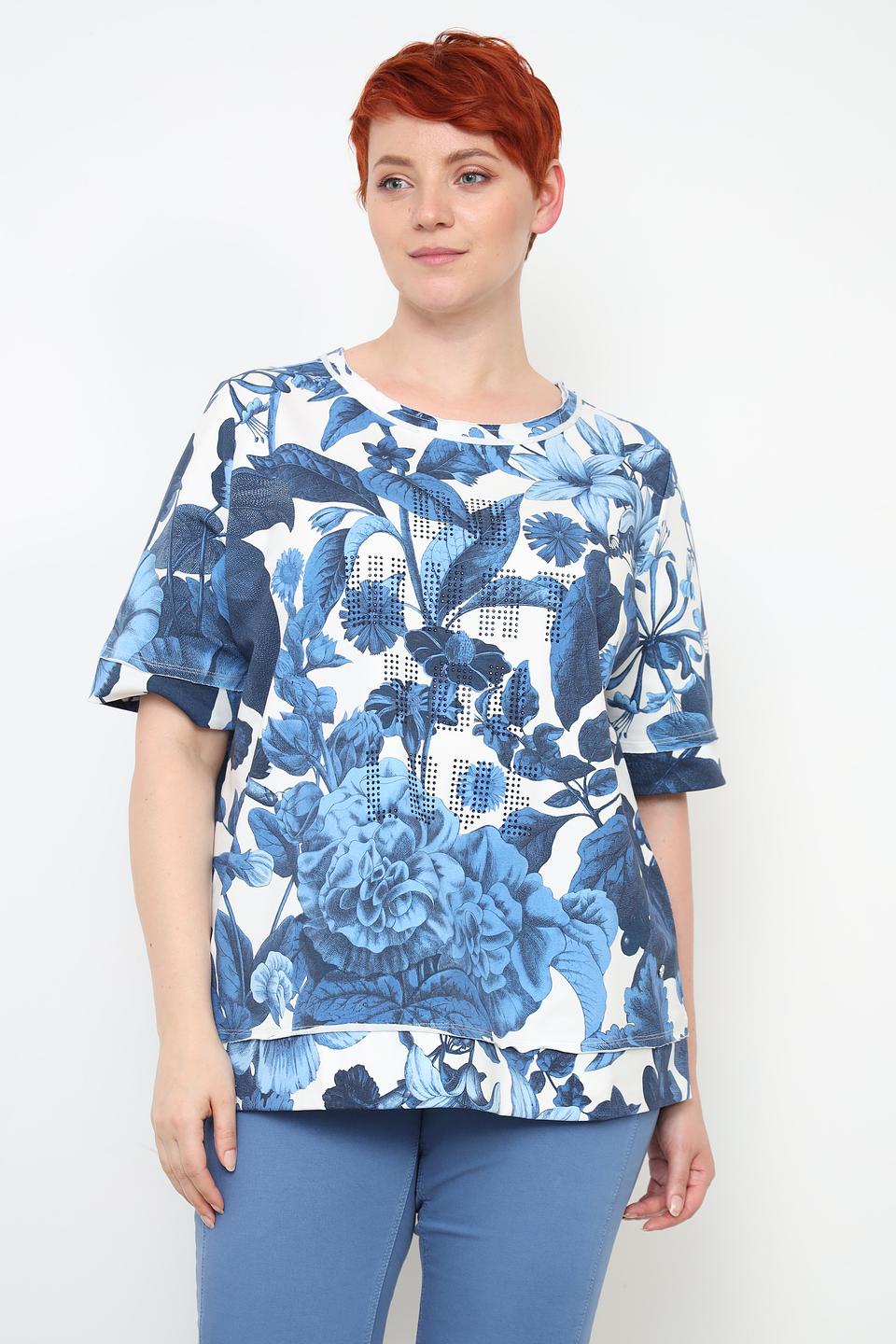 Пуловер Frapp с цветочным принтом