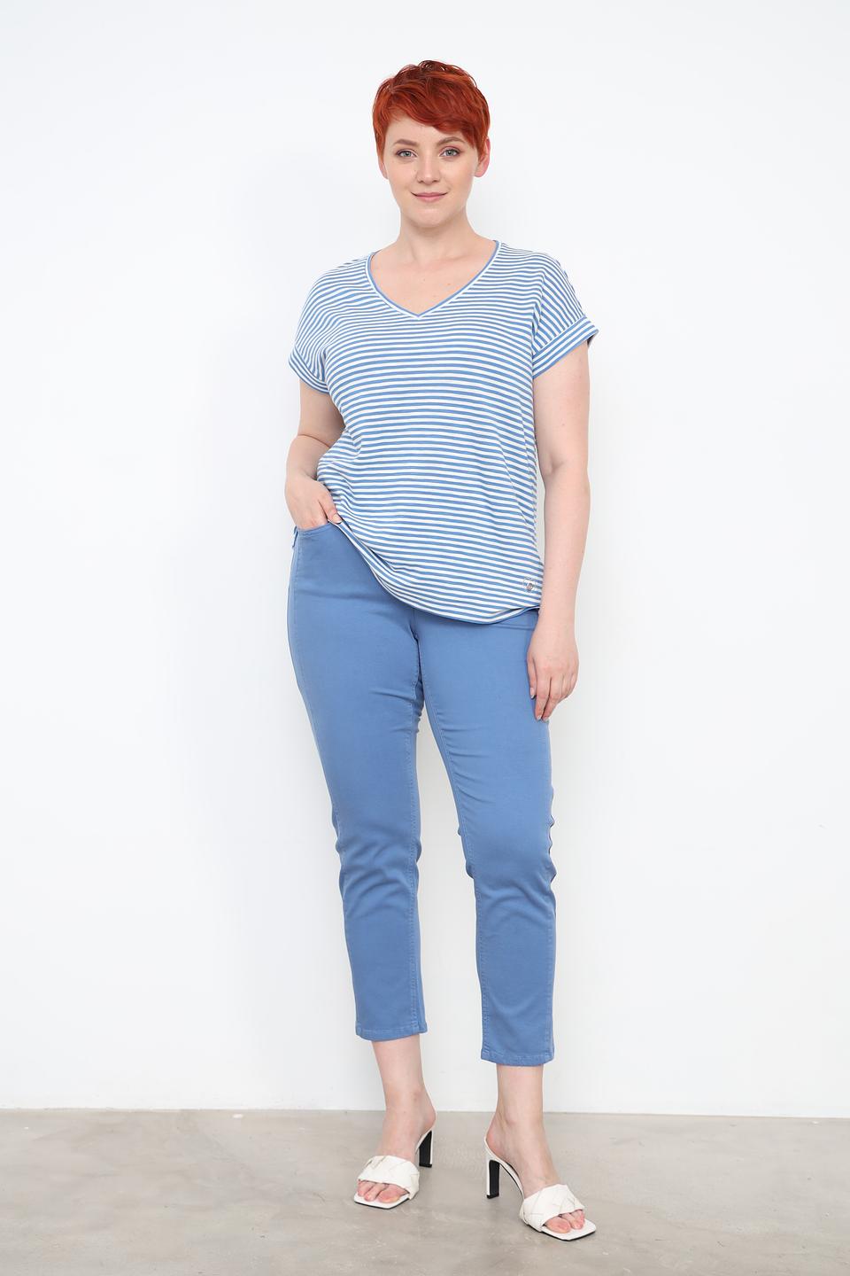 Брюки классические Frapp голубые