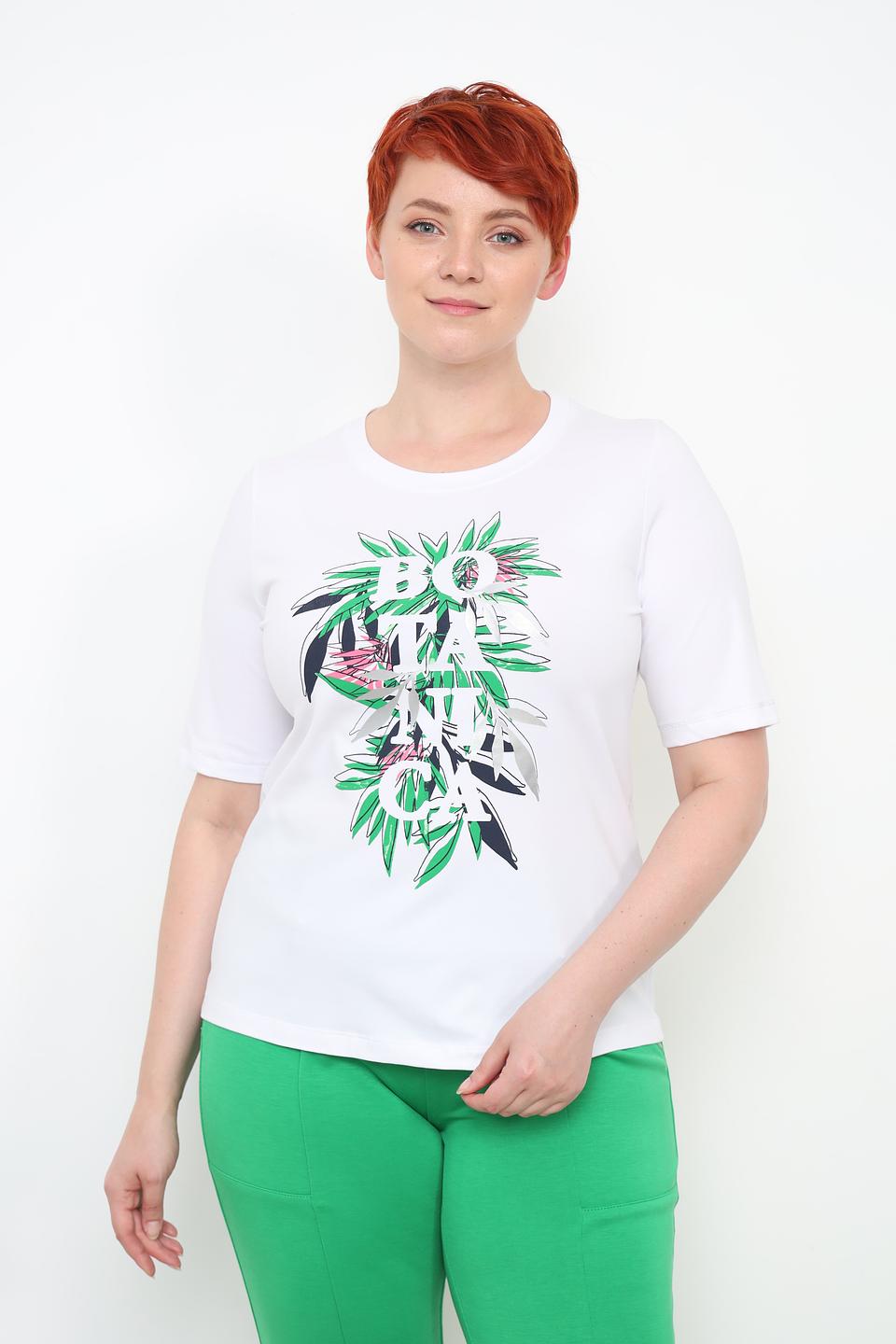 Футболка Thomas Rabe с принтом белая