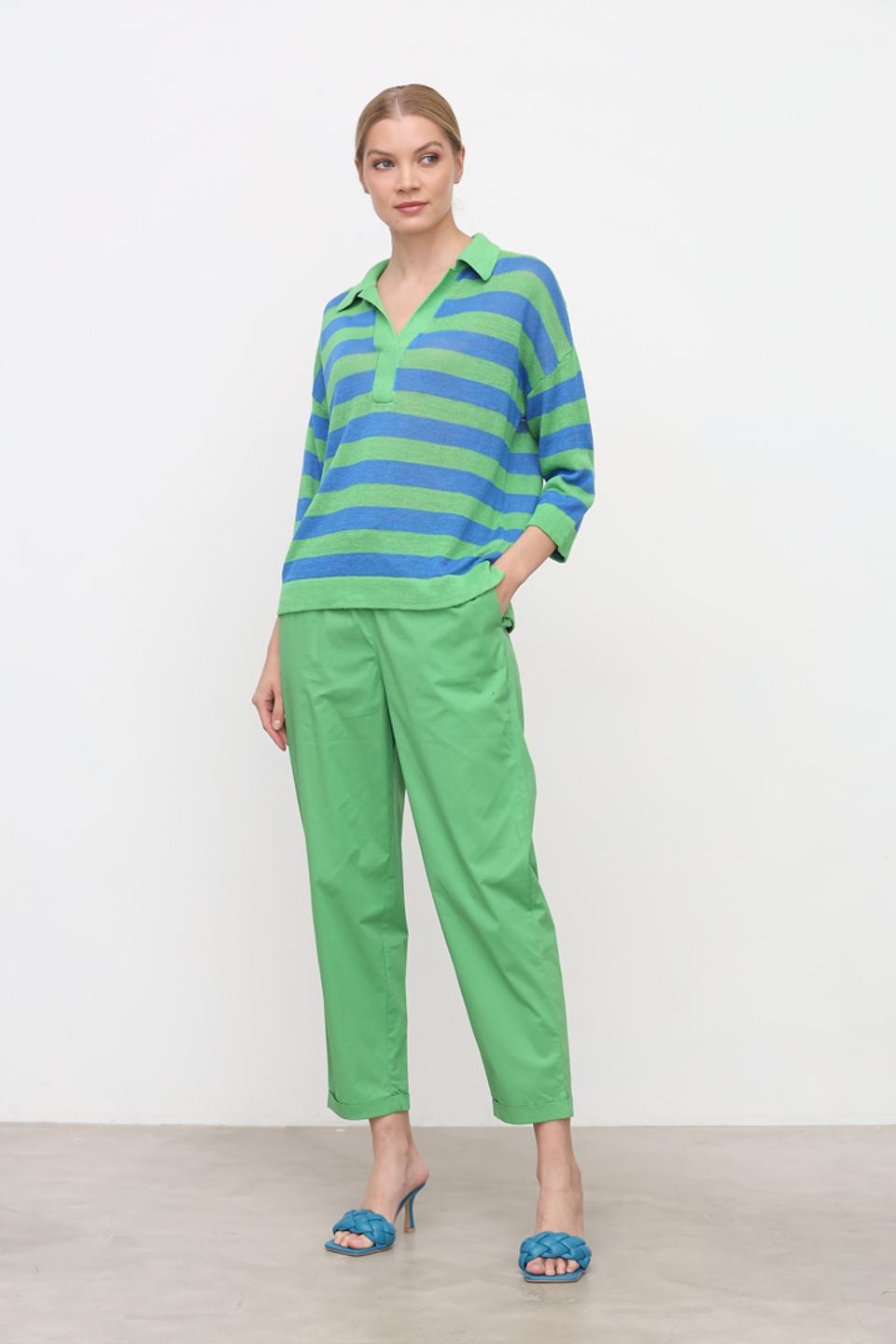 Брюки кл Oui зелёные