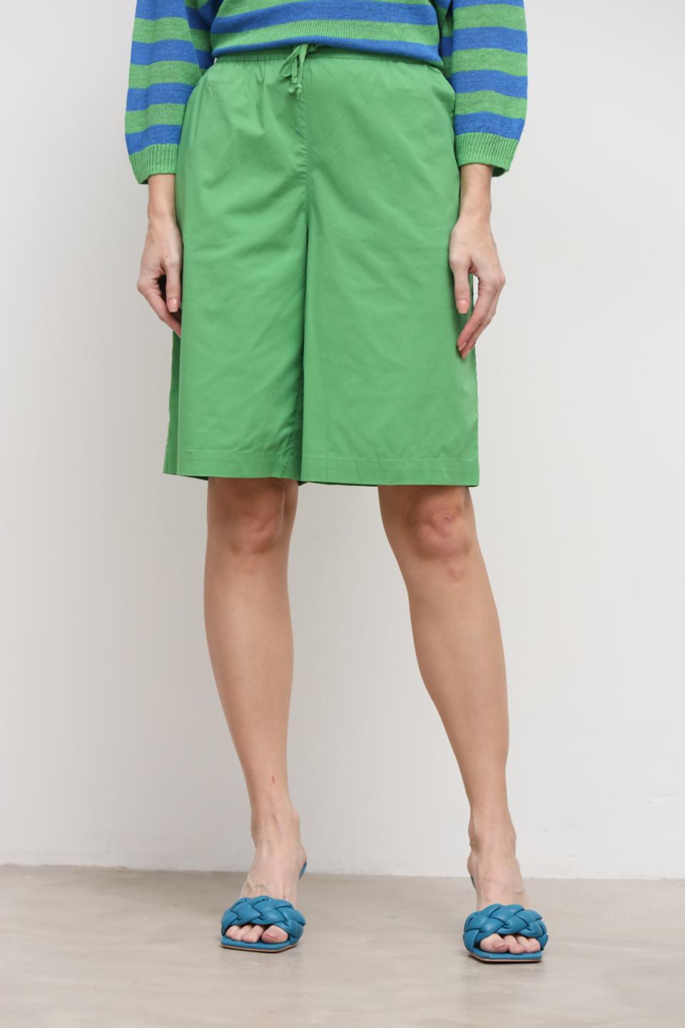 Шорты Oui зелёные с завязками