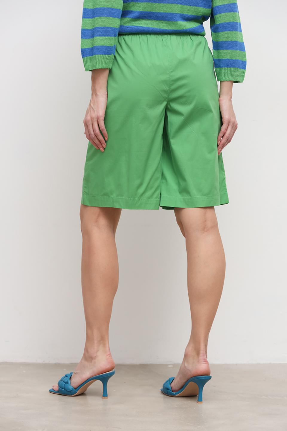Шорты Oui зелёные с завязками