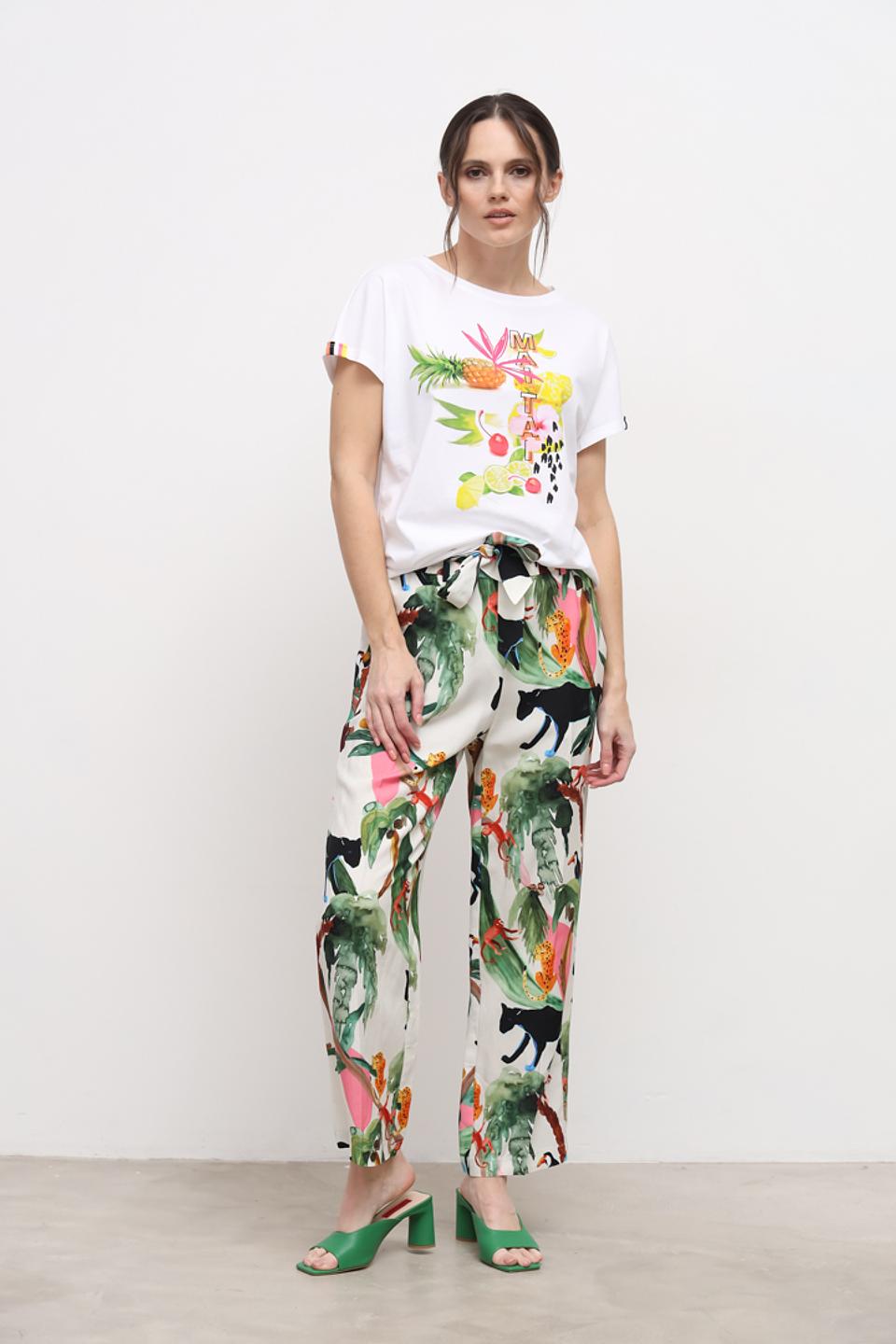 Брюки Marc Cain с тропическим принтом