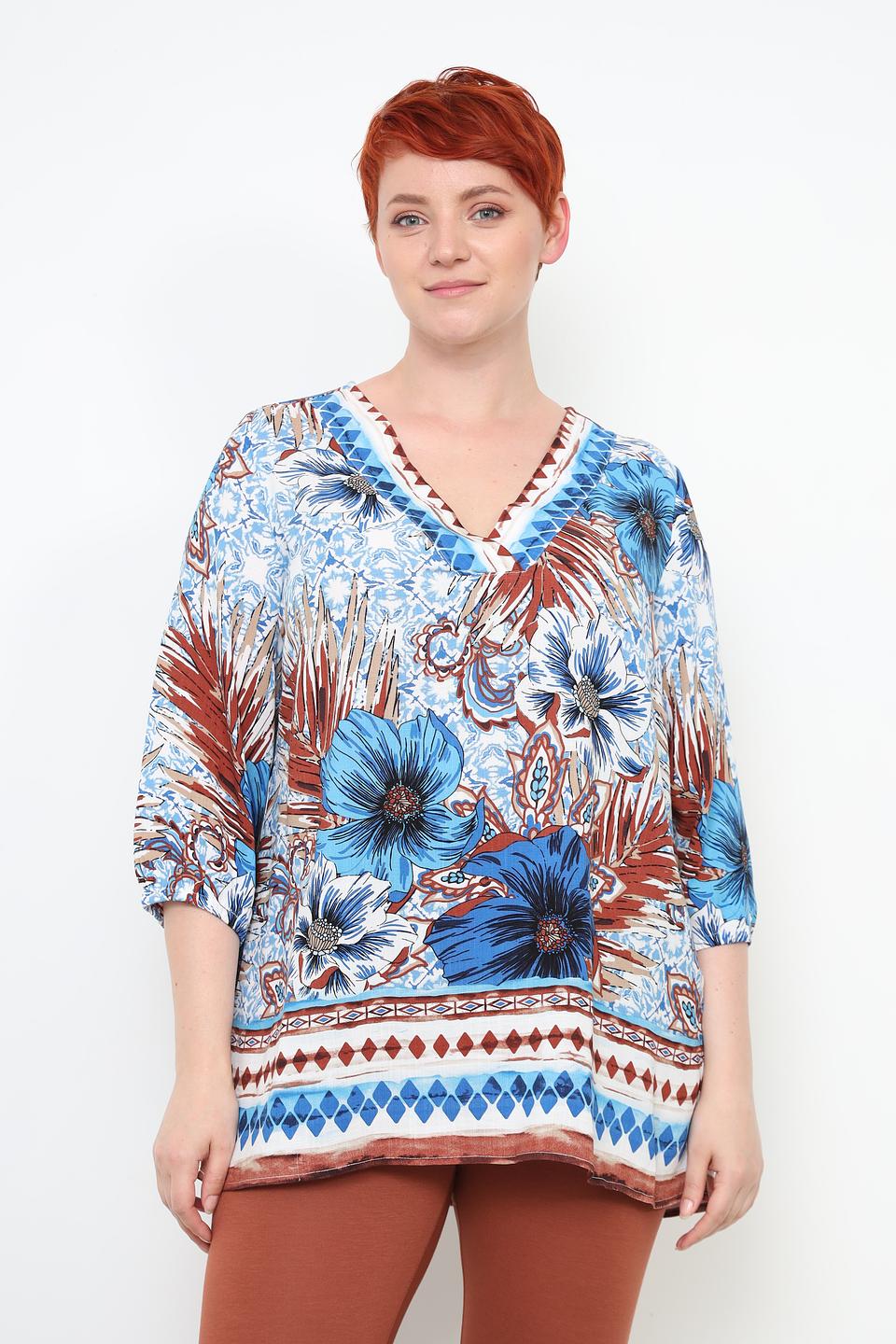 Блуза Via Appia с цветочным принтом
