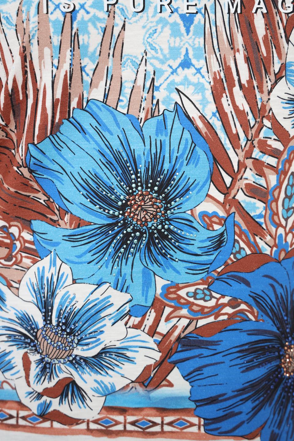 Футболка Via Appia с цветочным принтом