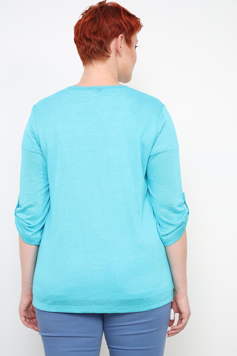 Кардиган Via Appia бирюзовый