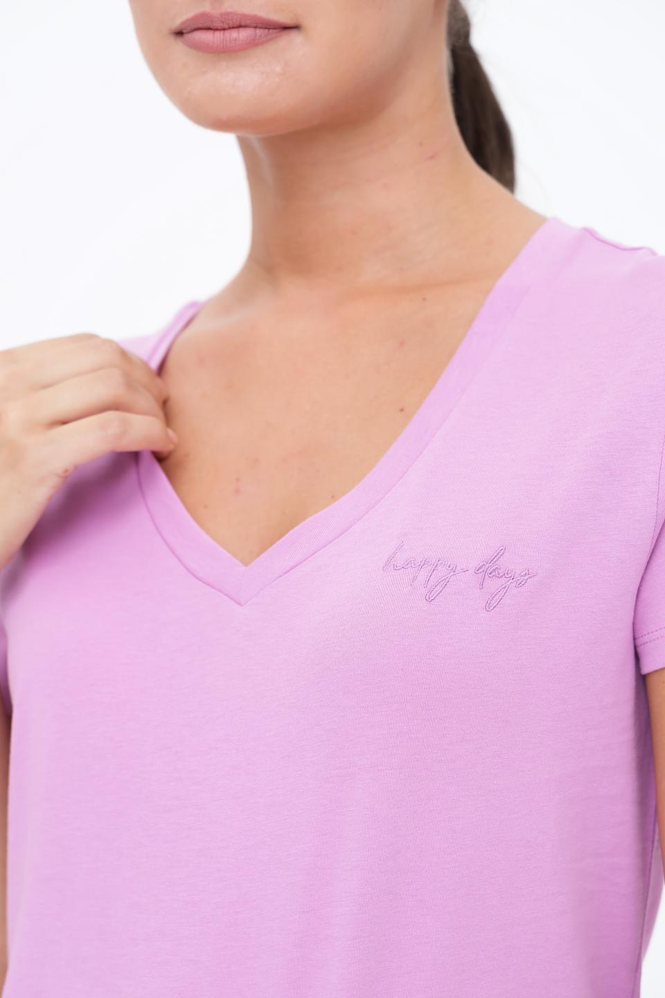 Футболка Tom Tailor denim лавандовая