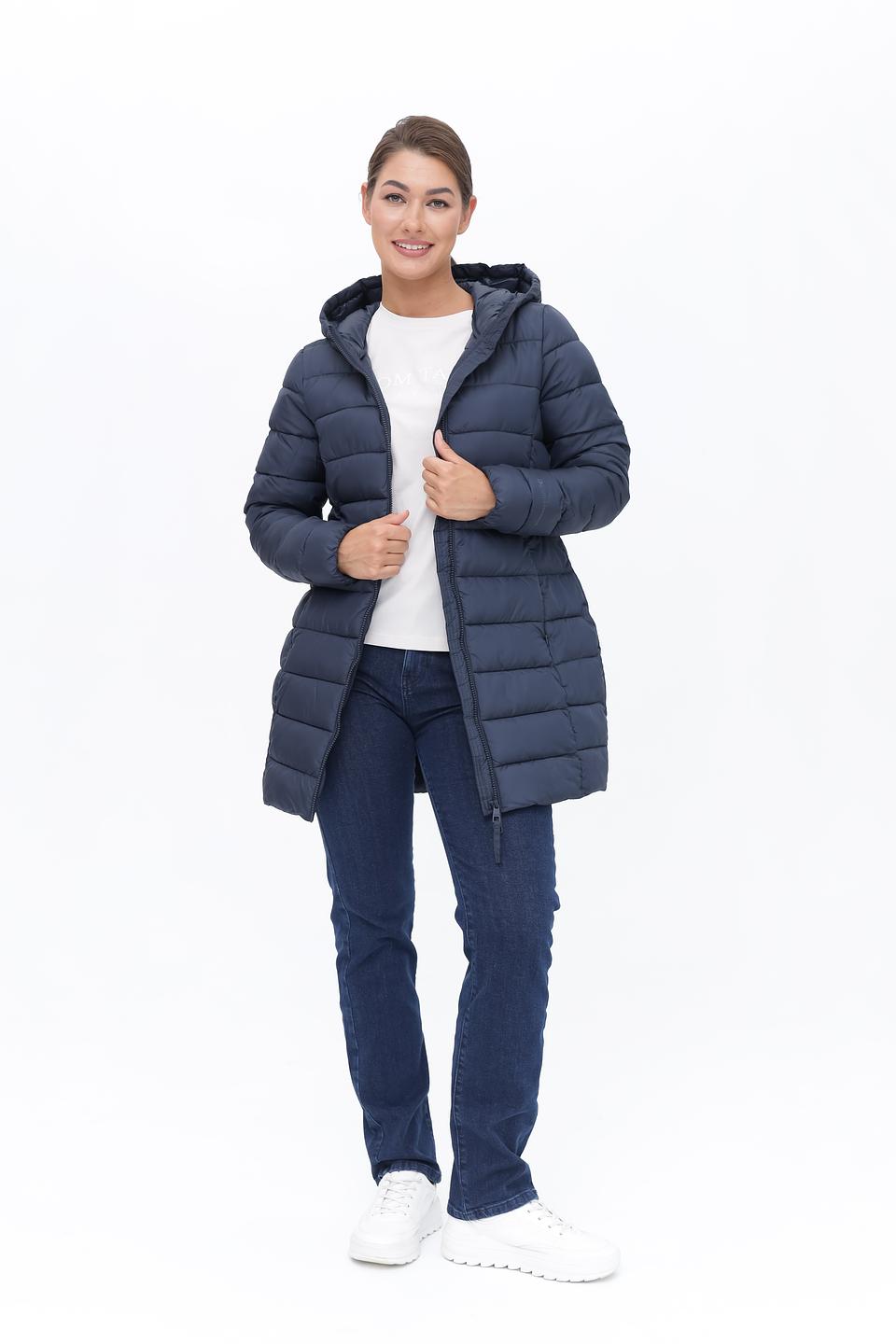 Пальто стеганое Tom Tailor denim синее