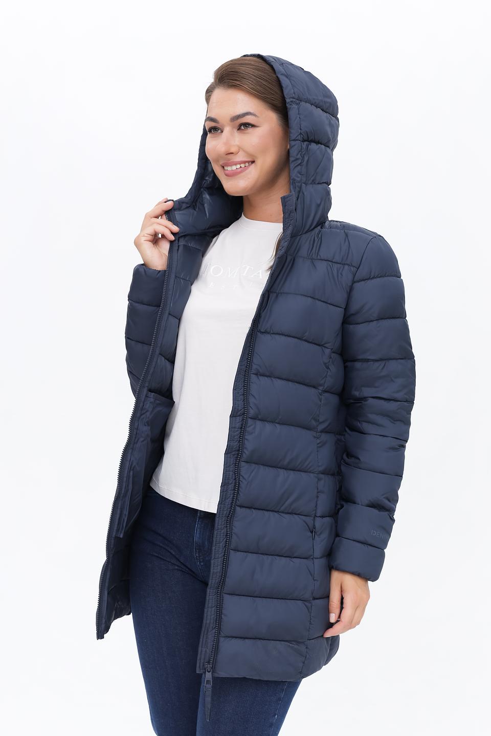 Пальто стеганое Tom Tailor denim синее