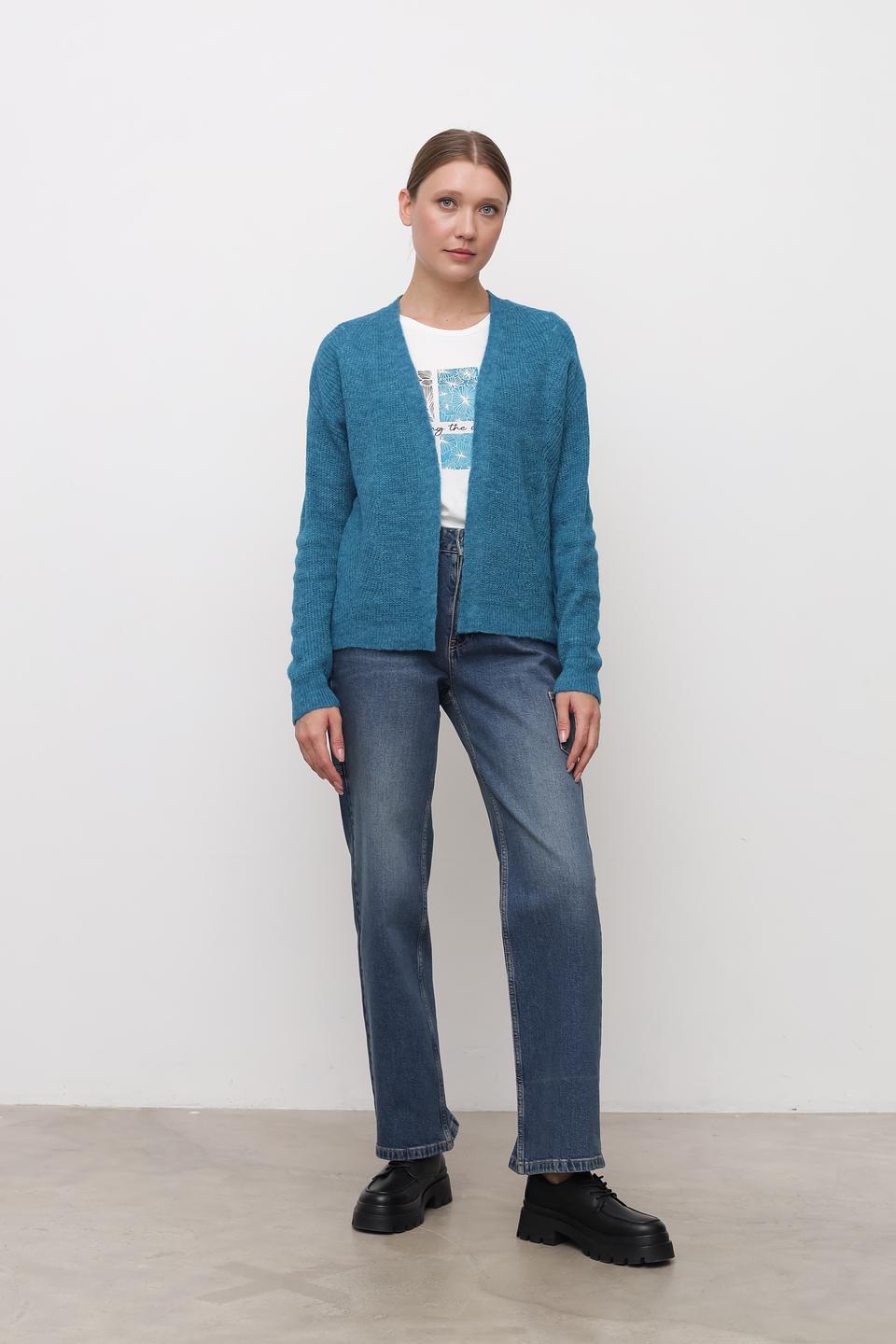 Кардиган MORE and MORE бирюзовый
