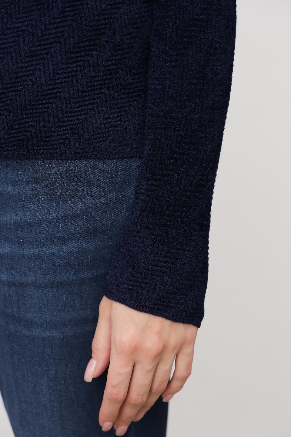 Водолазка Emporio Armani женская, тёмно-синяя