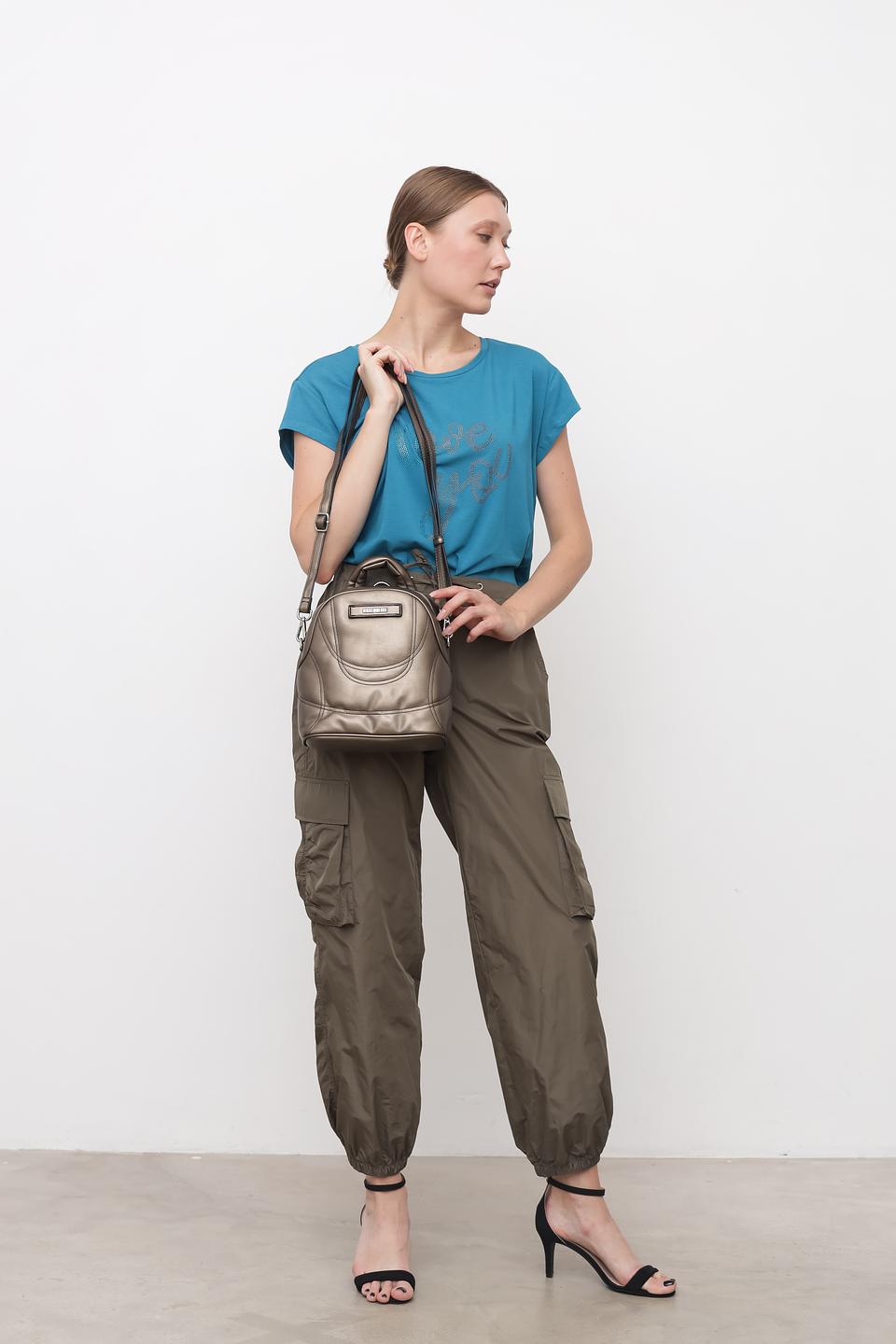 Рюкзак Bikkembergs женский бронзовый