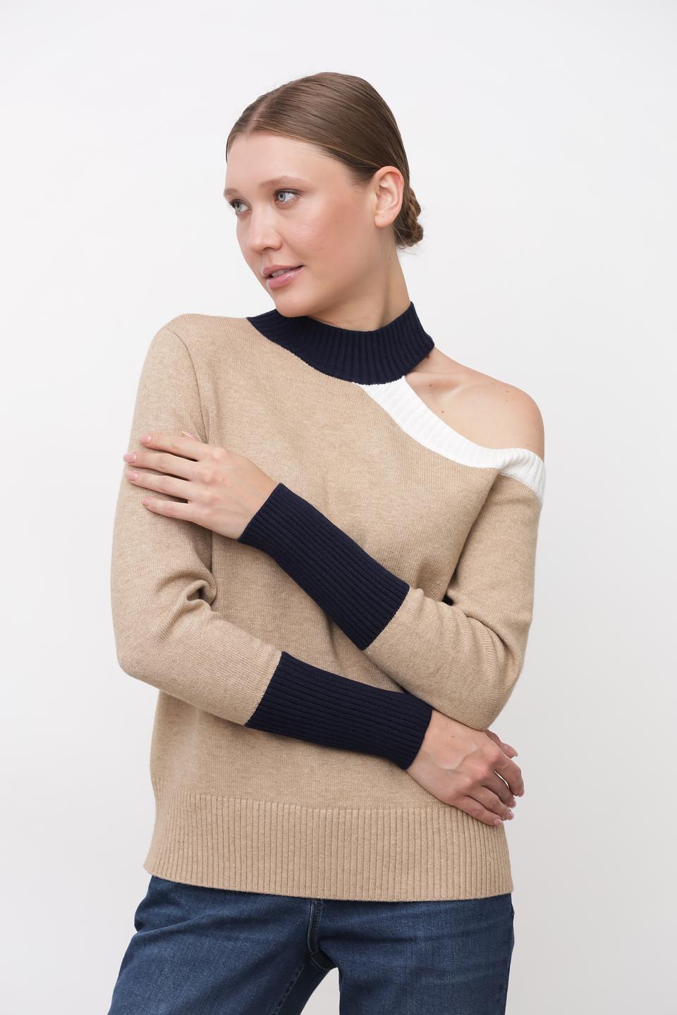 Пуловер Tuzzi с вырезом бежевый