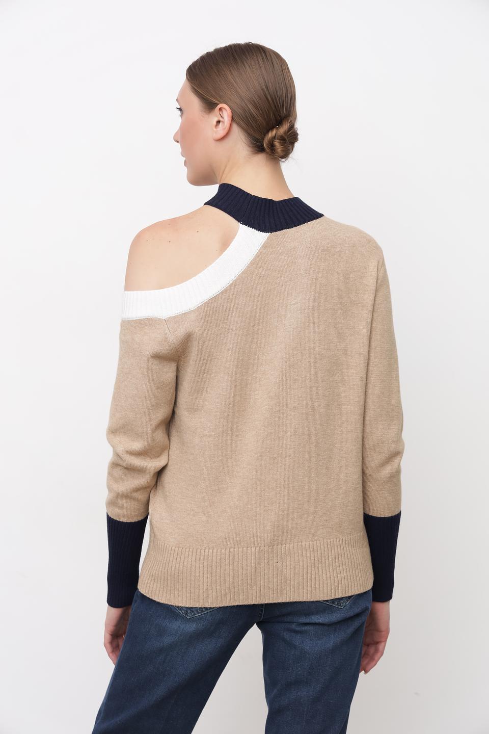 Пуловер Tuzzi с вырезом бежевый