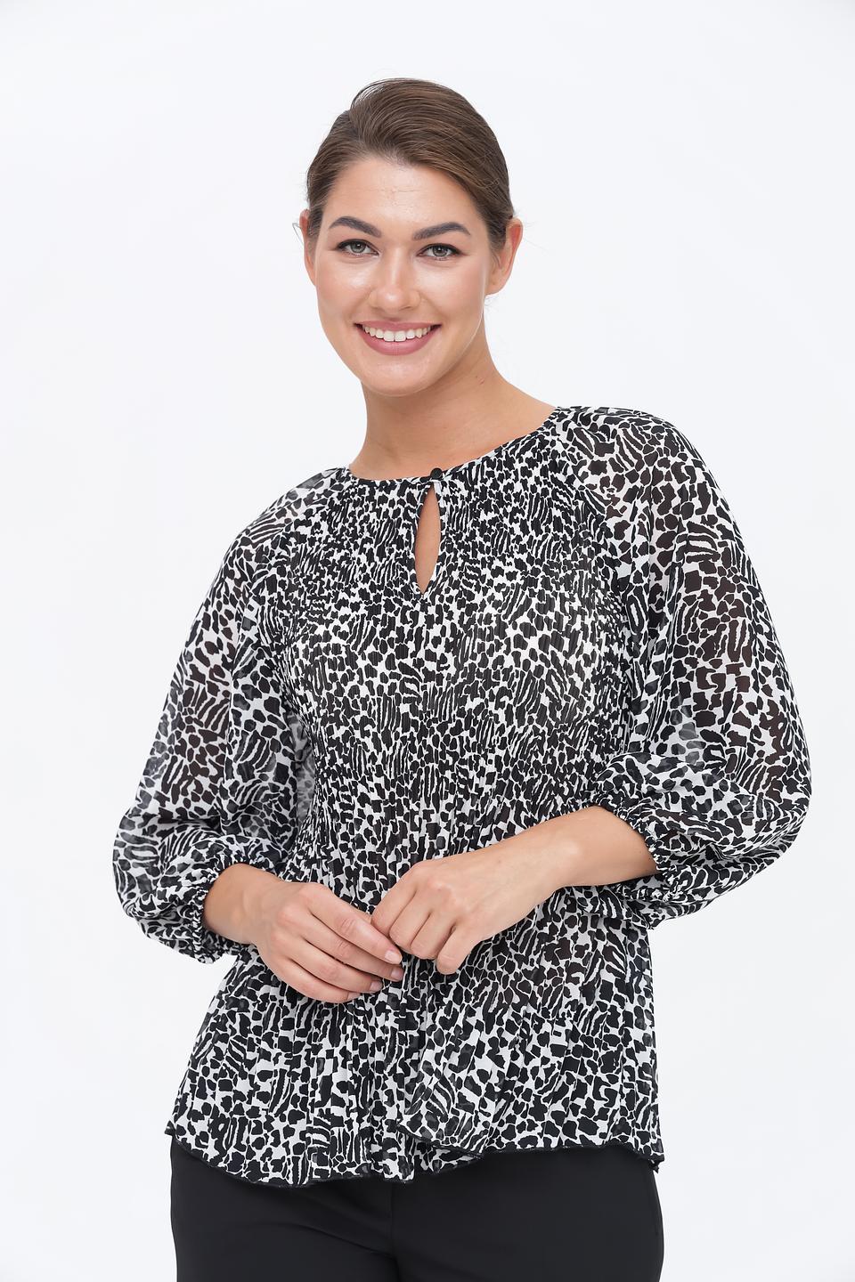 Блуза Taifun с леопардовым принтом
