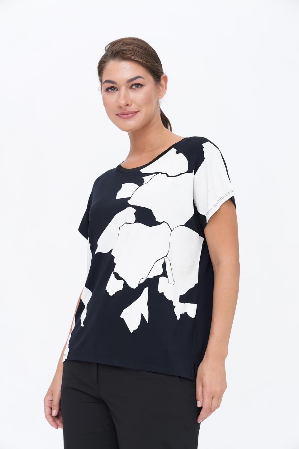 Футболка Taifun с цветочным принтом