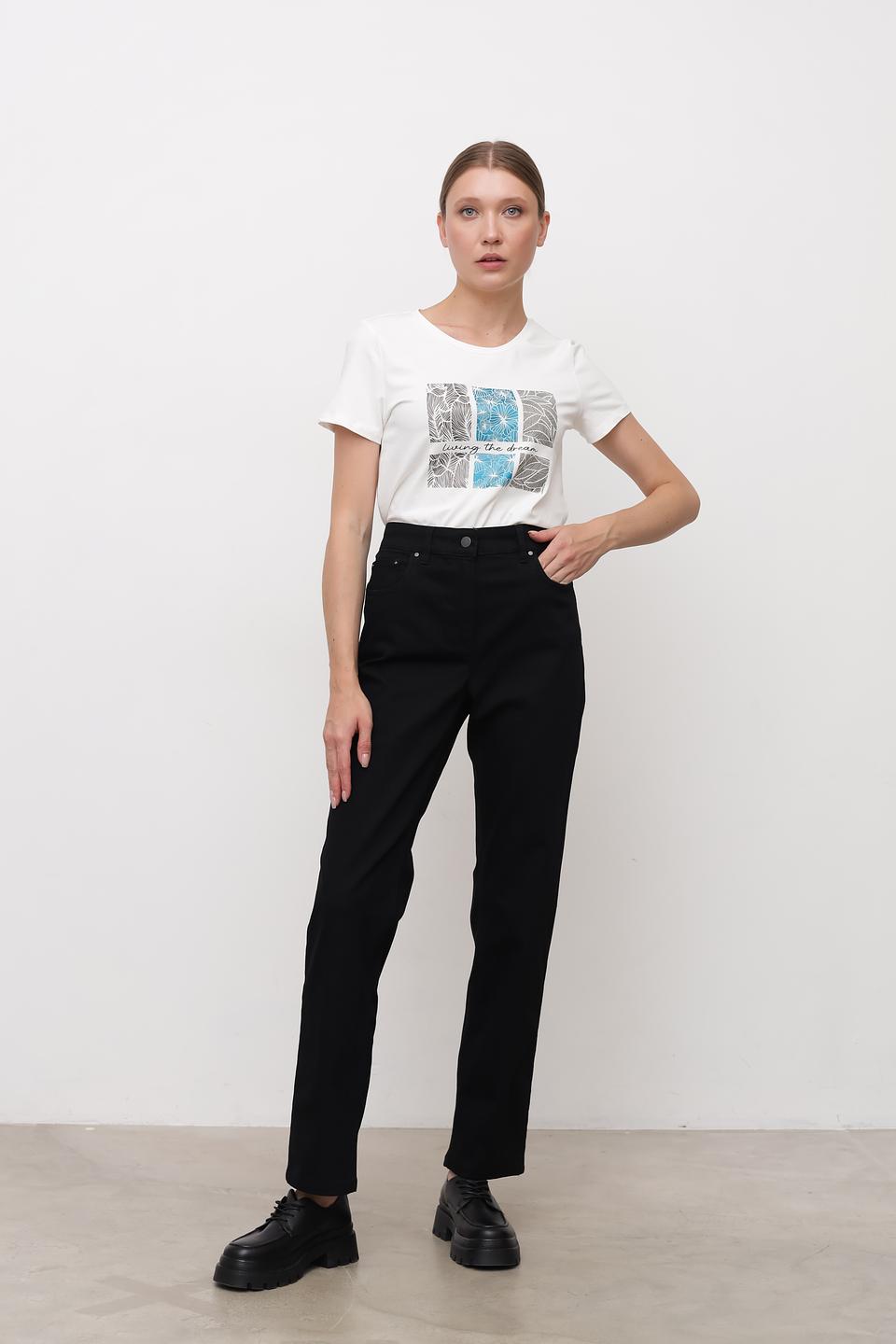 Джинсы Zerres прямые чёрные