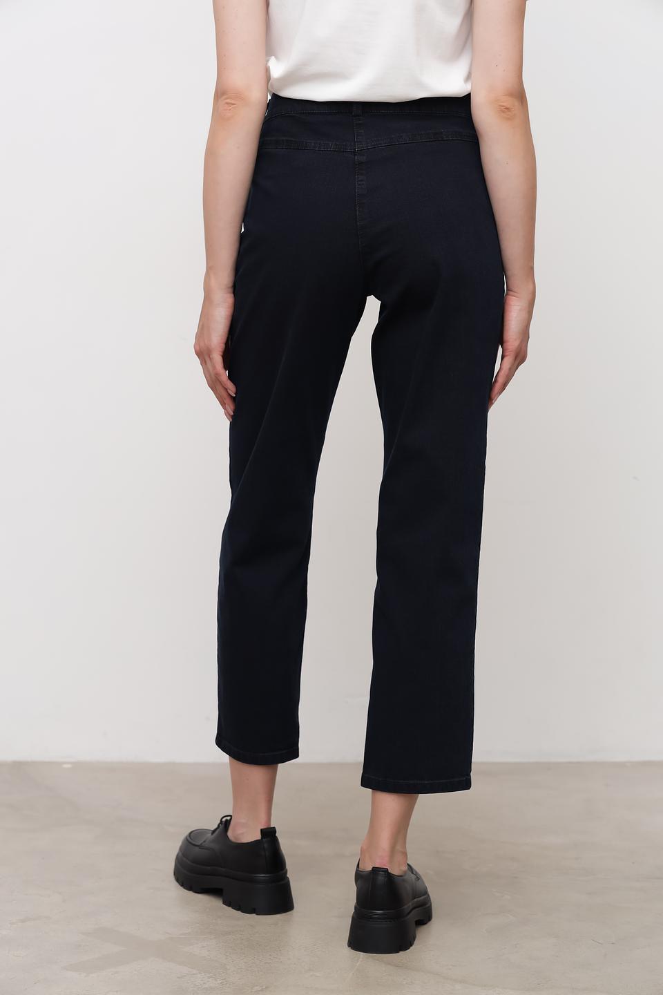 Джинсы Zerres тёмно-синие с карманами на молнии