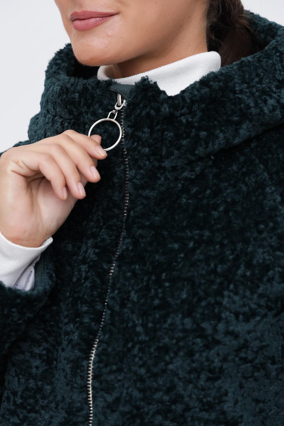 Пальто Electra style тёплое зелёное