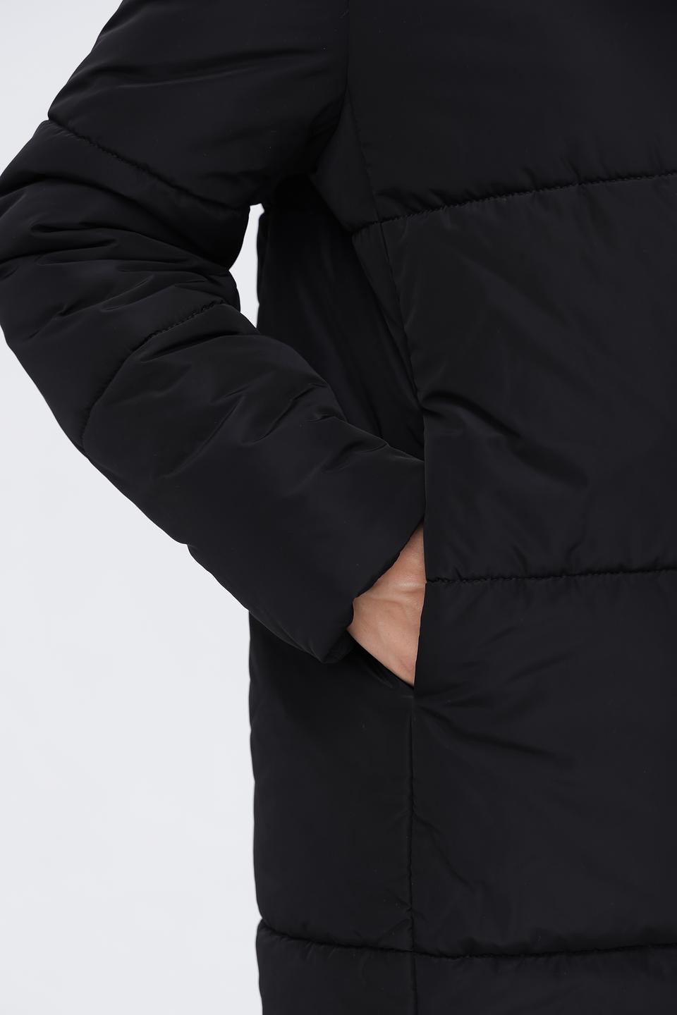 Пальто Electra style чёрное стеганое