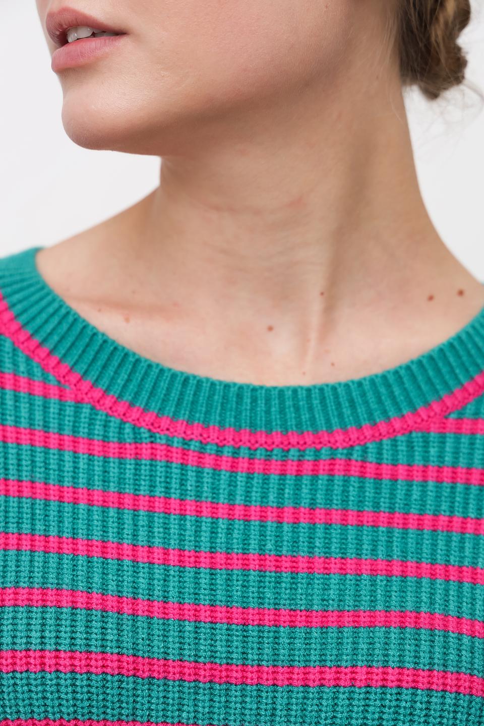 Пуловер Oui в полоску