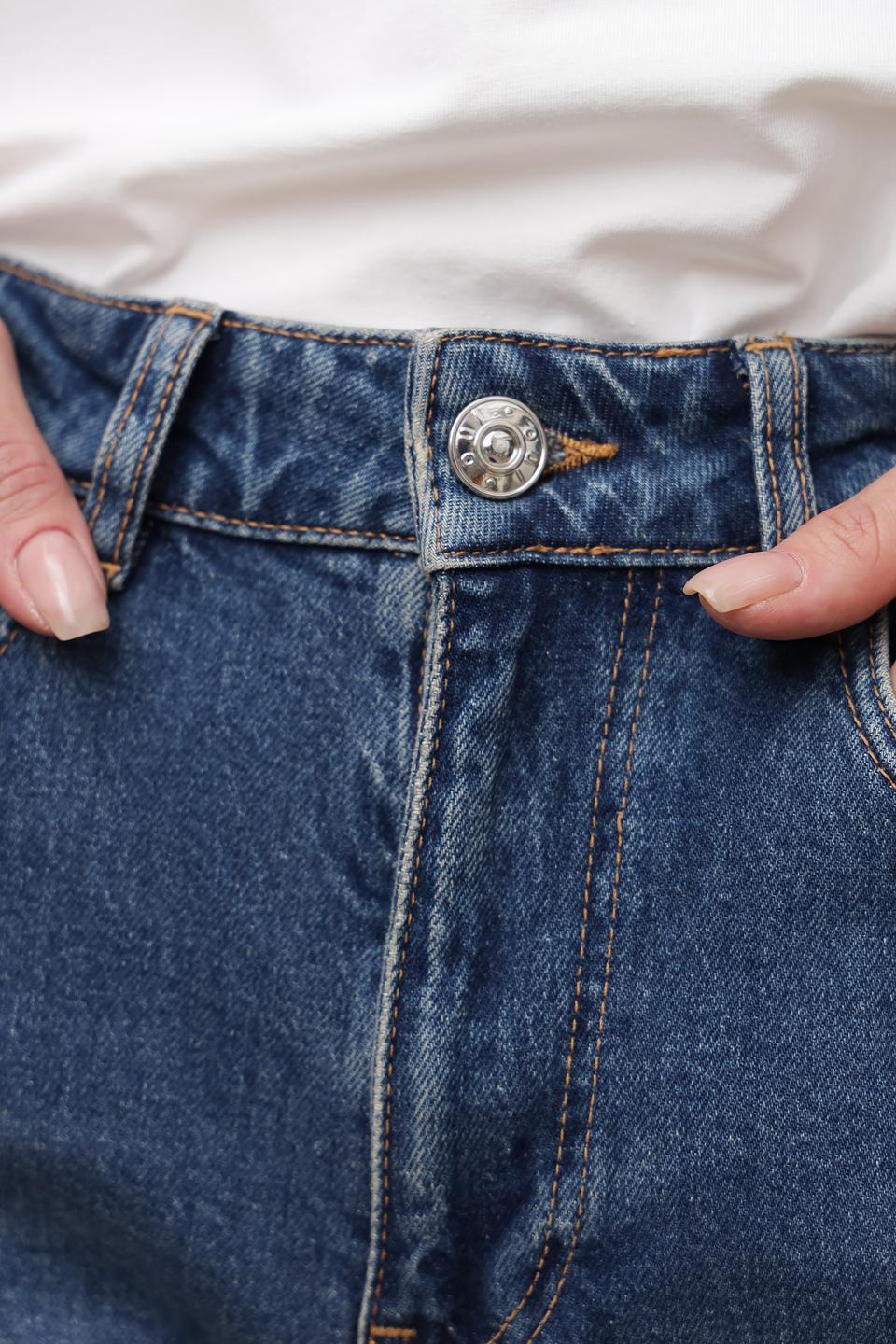 Джинсы карго Oui синие