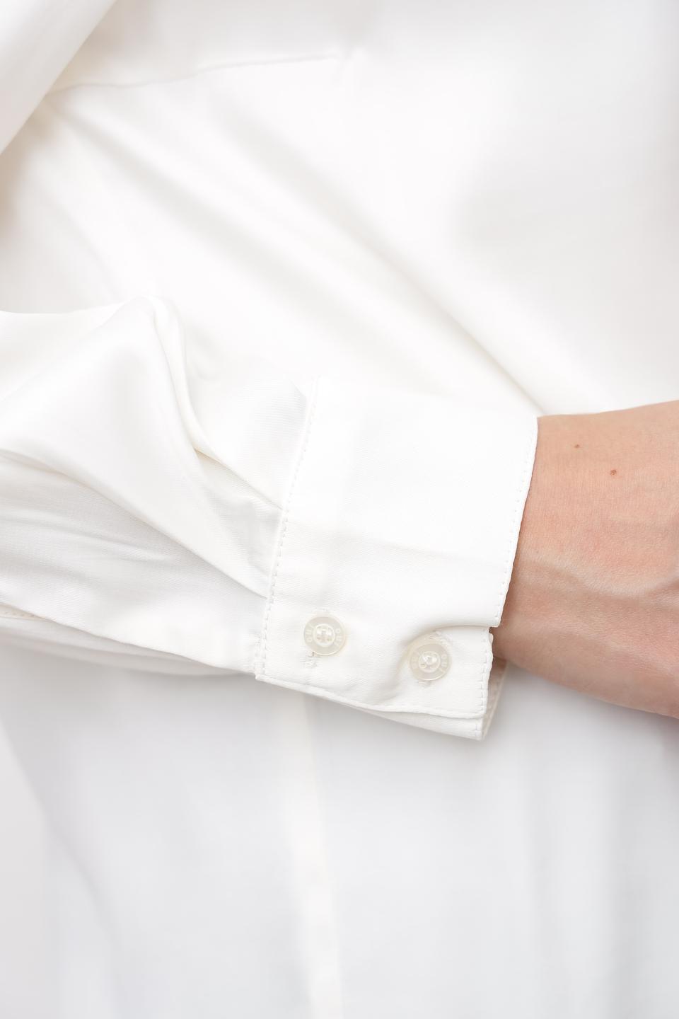 Рубашка Oui женская белая с рукавами-фонариками