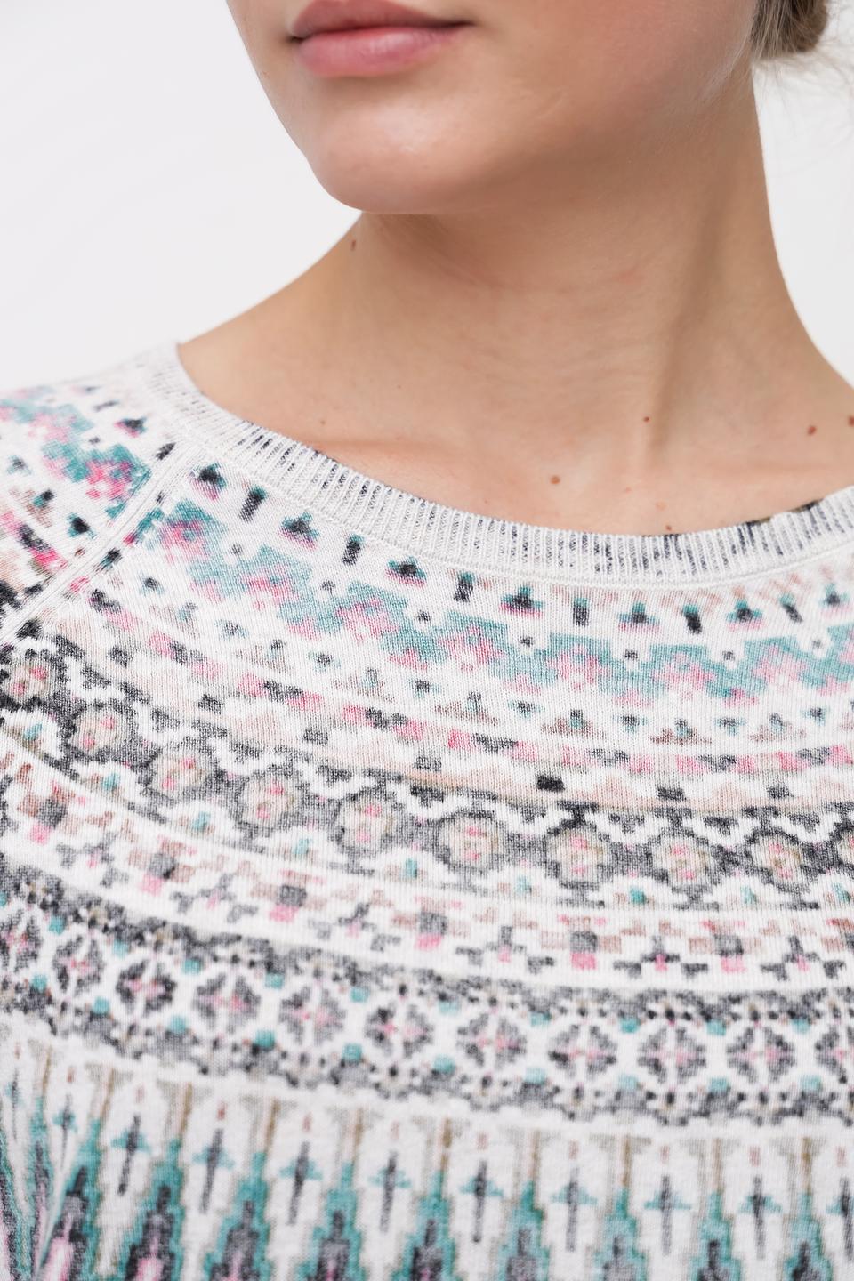 Пуловер Oui с узором