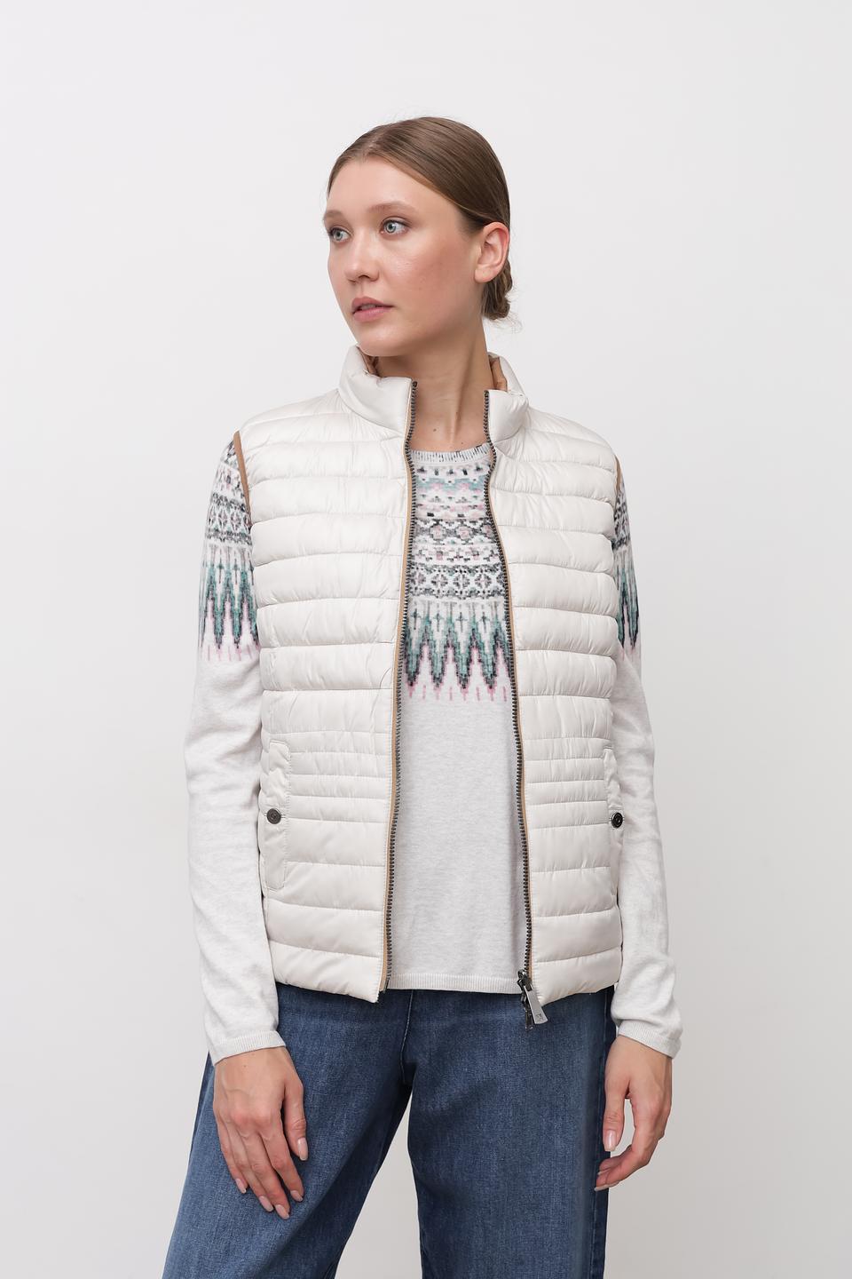 Жилет Lebek стеганый бежевый