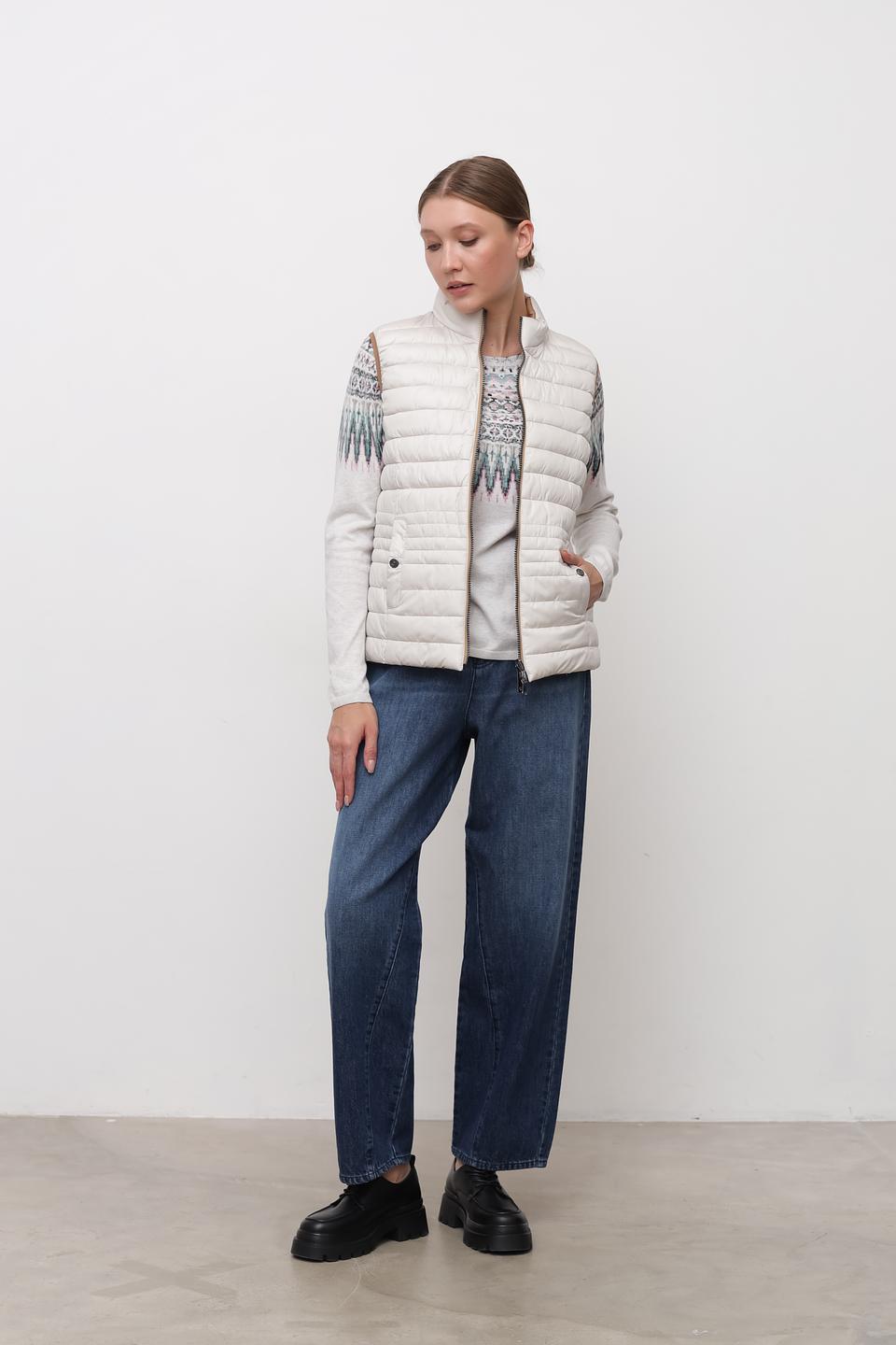 Жилет Lebek стеганый бежевый