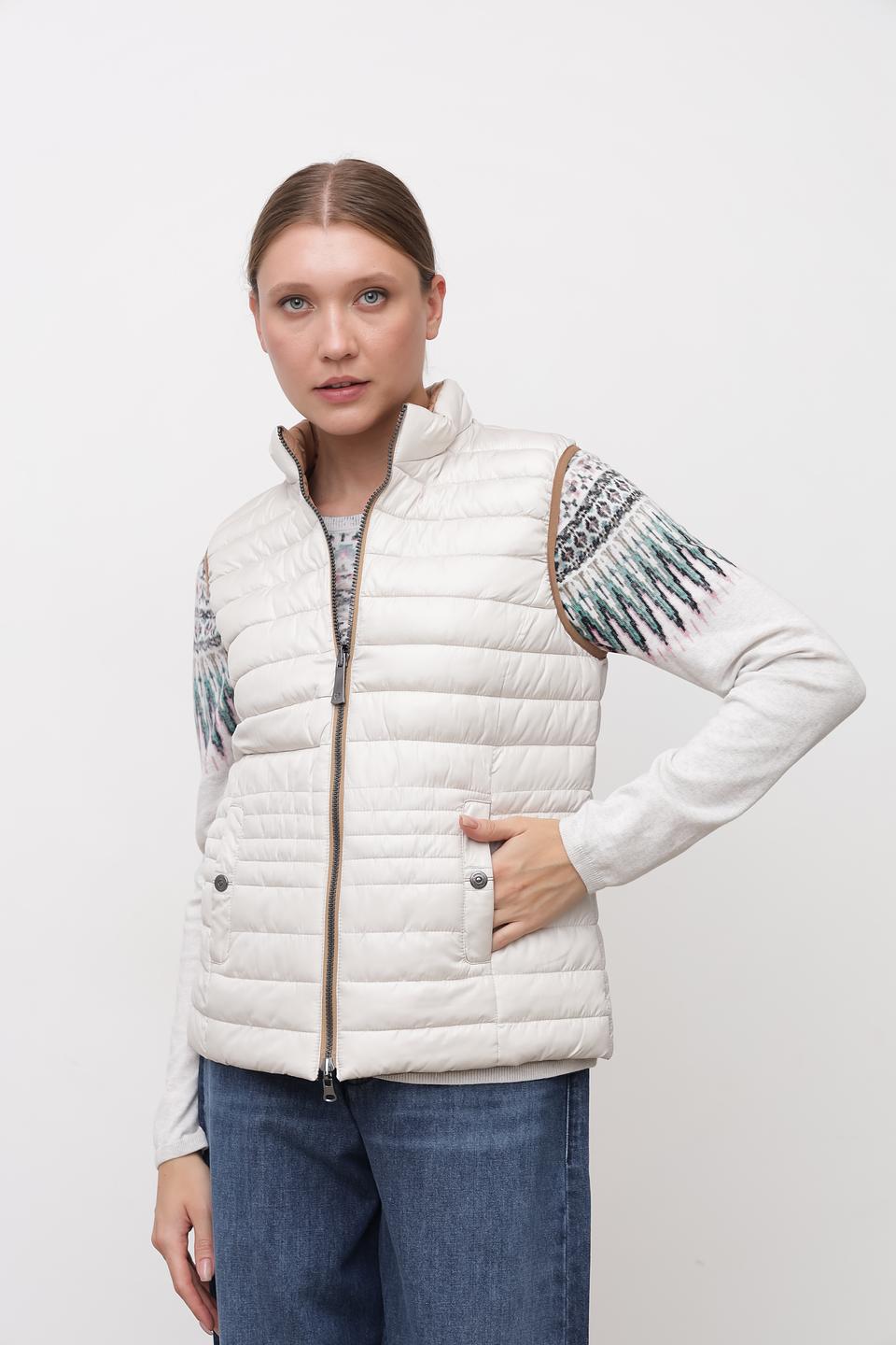 Жилет Lebek стеганый бежевый